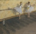 Üben Tänzer am Barre Edgar Degas